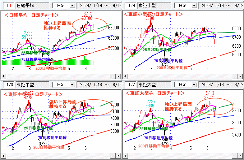 日経平均　日足チャート