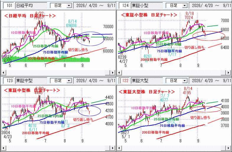 日経平均 日足チャート
