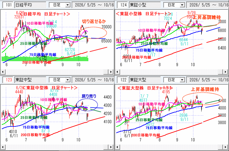 日経平均　日足チャート