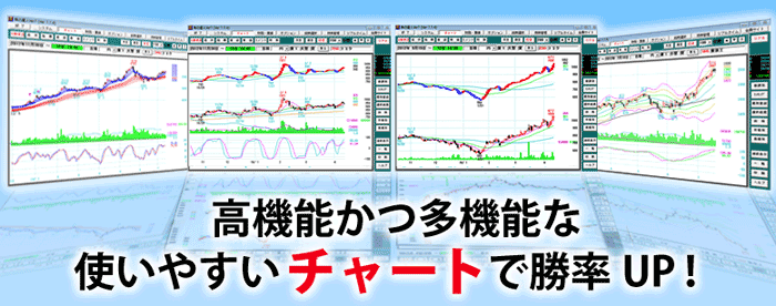 高機能かつ多機能な使いやすいチャートで勝率ＵＰ！