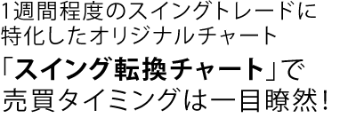 色を見るだけで売買ポイントが分かる！「かんたんスイングチャート」をお試しください